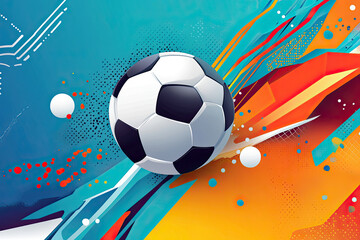 A sports background for Sports Day, featuring dynamic graphic designs ideal for decorating gift certificates, banners, and flyers.