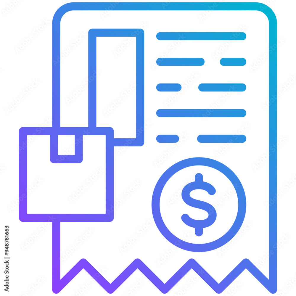 Canvas Prints Receipt Icon