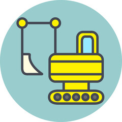 Heavy Machinery Vector Icon