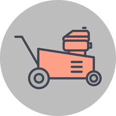 Lawn Mower Vector Icon
