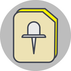 Office Pin Vector Icon