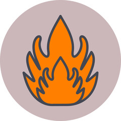 Flammable Material Vector Icon