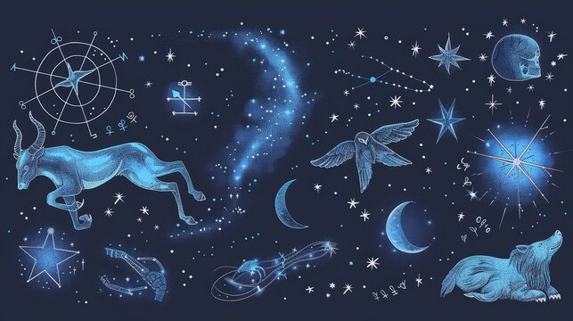 Collection of zodiac signs  explore the astrological horoscope symbols and their meanings