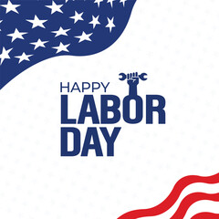 Happy labor day in United States of America (USA) background vector design