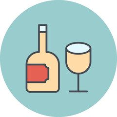 Wine Glass Vector Icon