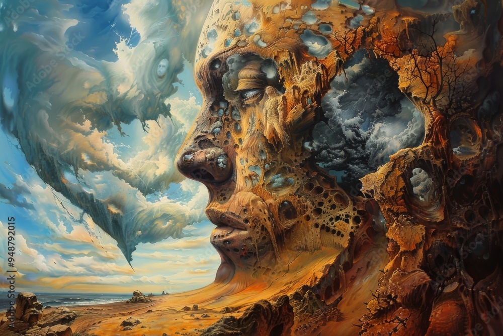Aufkleber formulate an artwork that seems to be impossible to replicate. ai generated