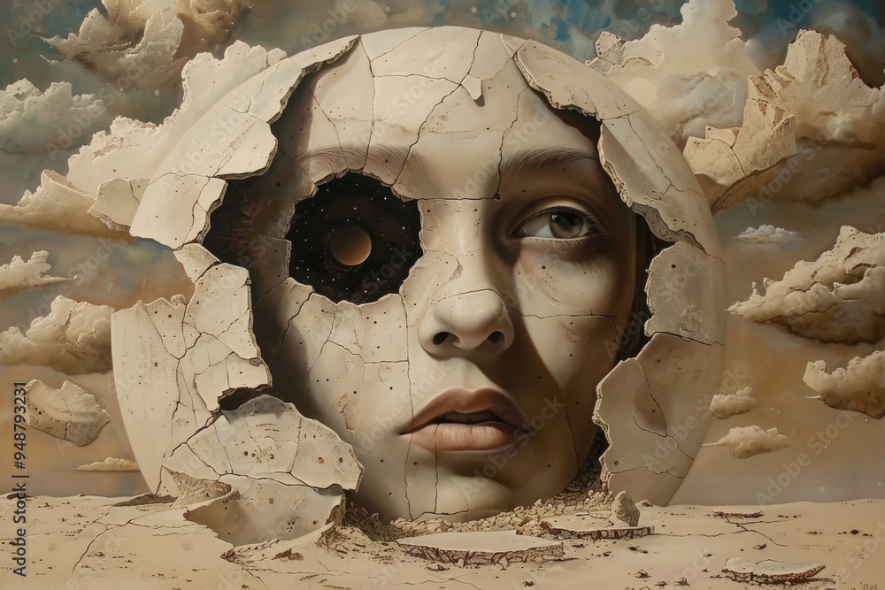 Poster formulate an artwork that seems to be impossible to replicate. ai generated
