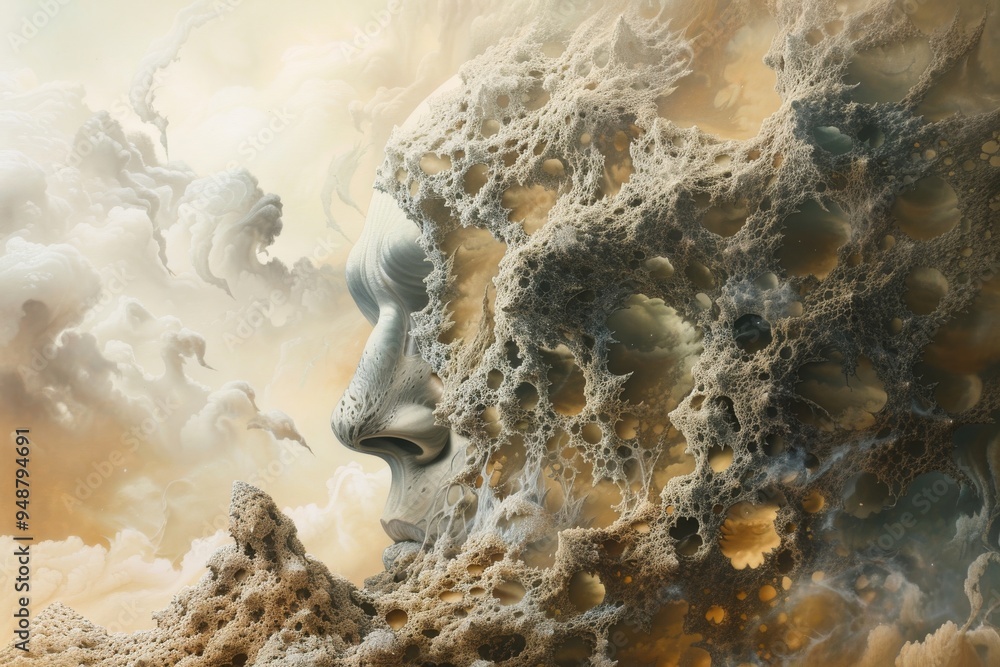 Poster formulate an artwork that seems to be impossible to replicate. ai generated