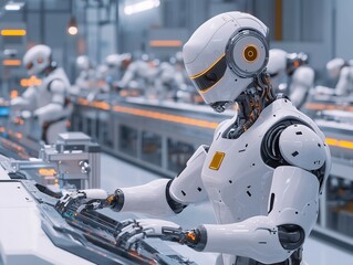 Humanoid Robot Operating in an Automated Factory