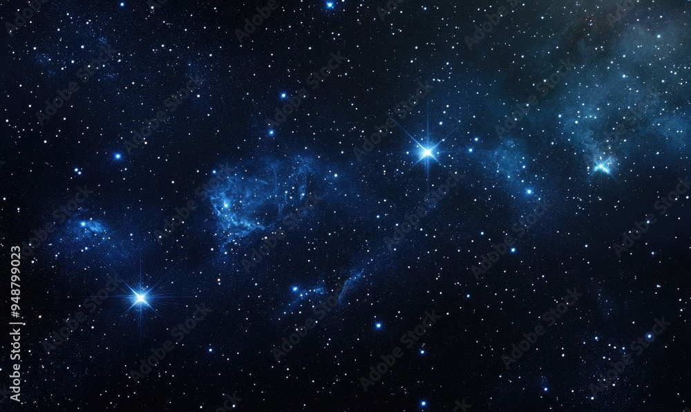 Wall mural auriga constellation standing out against the night sky