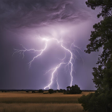 Tempestade de raios.