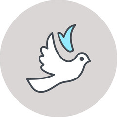 Dove of Peace Vector Icon