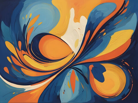 Ethereal Abstract Figures in Soft Gradient Colors