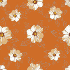 nice rose flowers pattern suitable for wall decoration or textile design