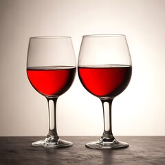 two glasses of wine