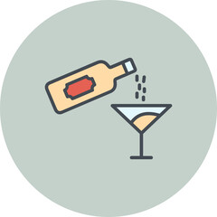 Wine Pour Vector Icon