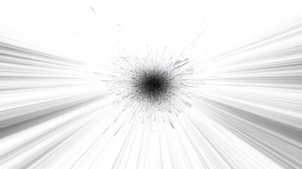 Obraz premium Abstract Black and White Explosion