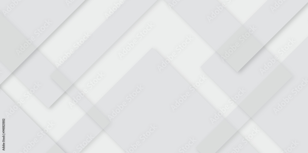 Poster abstract modern white and gray pattern geometric luxury gradient line background random square shape