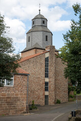 Church in the german village called Muenchhausen