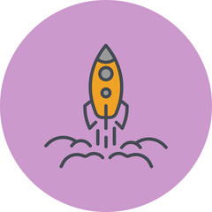 Rocket Vector Icon