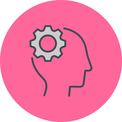  Thinking vector icon