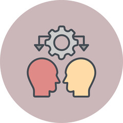Conflict Management Vector Icon