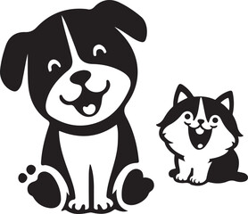 Happy Baby Dog vector