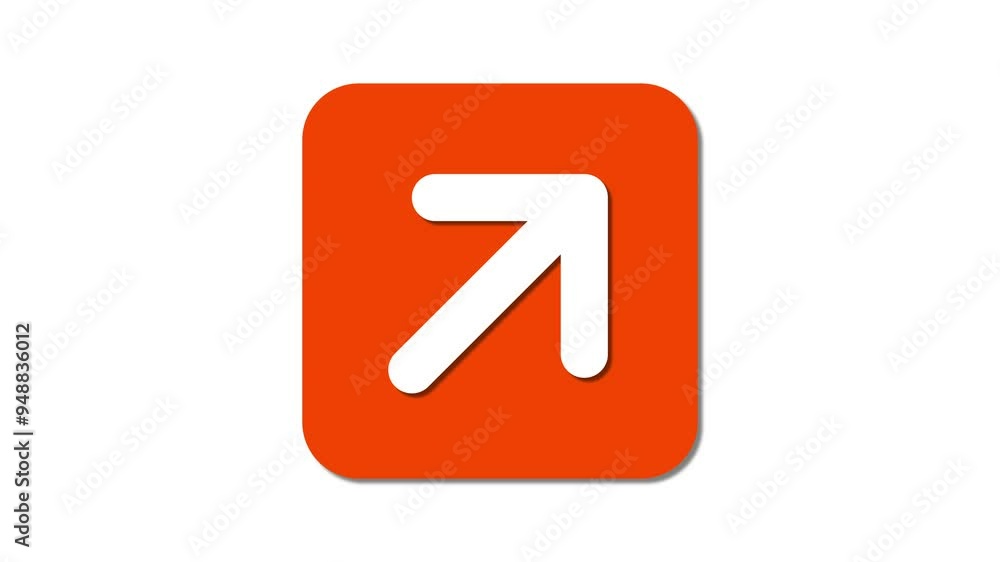 Poster animated motion for arrow-up-right icons bringing directional symbols to life, arrow-up-right icons 