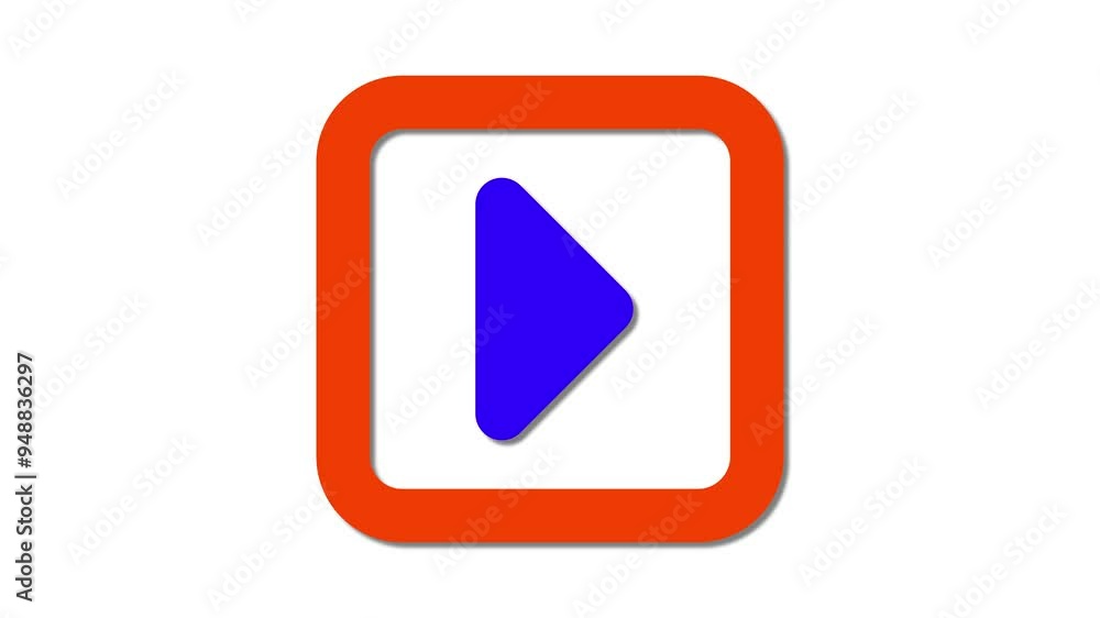 Poster play button icon with animation creating dynamic user interactions .