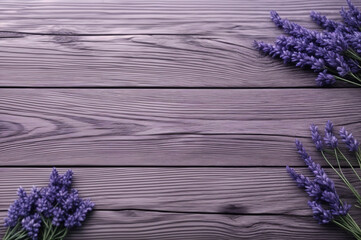 Obraz premium lavender on wooden background