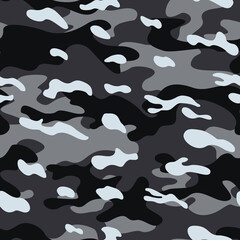 
gray camouflage background, classic military pattern, seamless texture