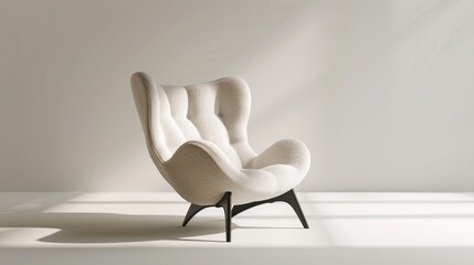 Modern Armchair in Minimalist Interior