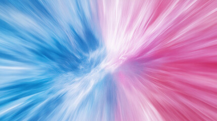 blue and pink abstract blur against a plain background, symbolizing chaos and dynamic movement. This artwork evokes a sense of energy and confusion through its vivid color gradients
