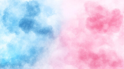 blue and pink abstract blur against a plain background, symbolizing chaos and dynamic movement. This artwork evokes a sense of energy and confusion through its vivid color gradients