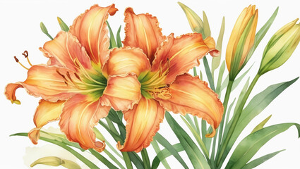 Obraz premium bouquet of orange tulips