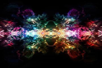 Abstract Colorful Swirls and Lights