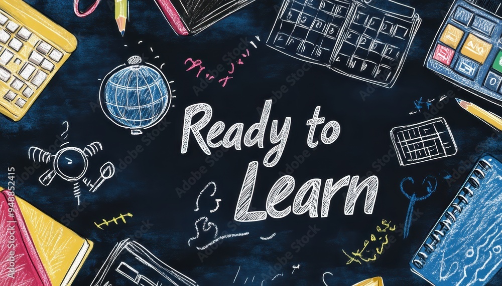 Aufkleber dynamic blackboard design with 