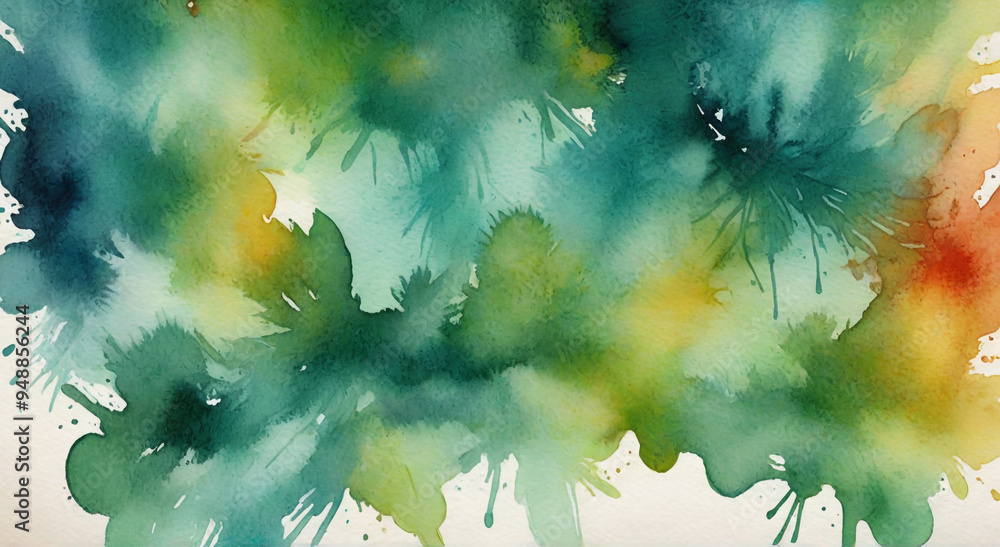 Wall mural abstract watercolor background