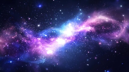 Obraz premium Cosmic Nebula in Vibrant Hues