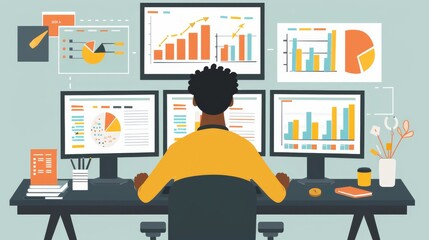 work hard Data Analytics Statistics Information Business Technology 