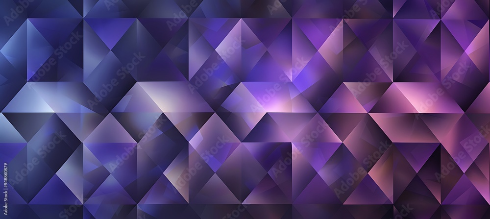 Poster a purple abstract background with rhombus grid patterns