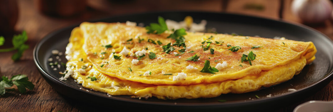 Giant Omelet Days in the USA. morning breakfast. healthy food. omelet for breakfast