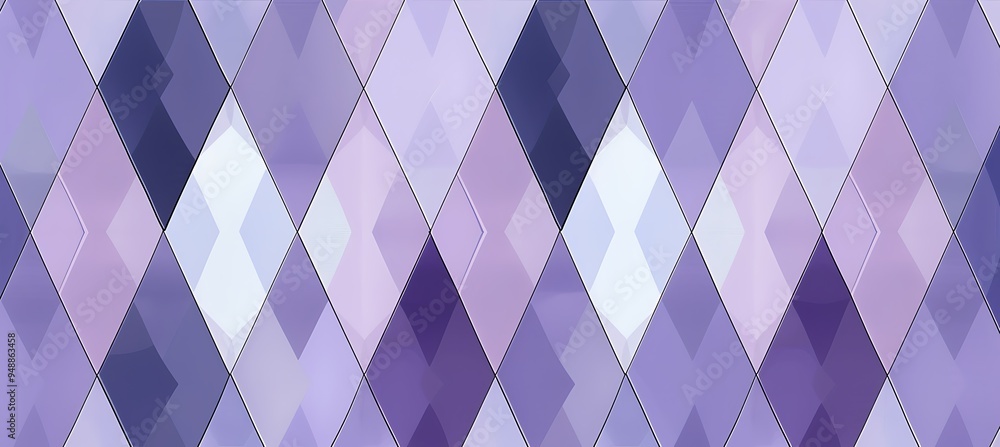 Poster a purple abstract background with rhombus grid patterns