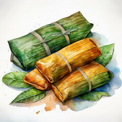 puerto rican traditional food called pasteles