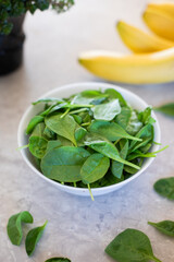 spinach salad in a bowl