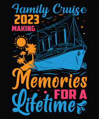 Cruise vector Illustration T-shirt Design