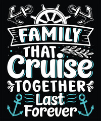 Cruise vector Illustration T-shirt Design
