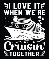Cruise vector Illustration T-shirt Design
