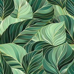 green leaves background