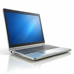 open laptop isolated